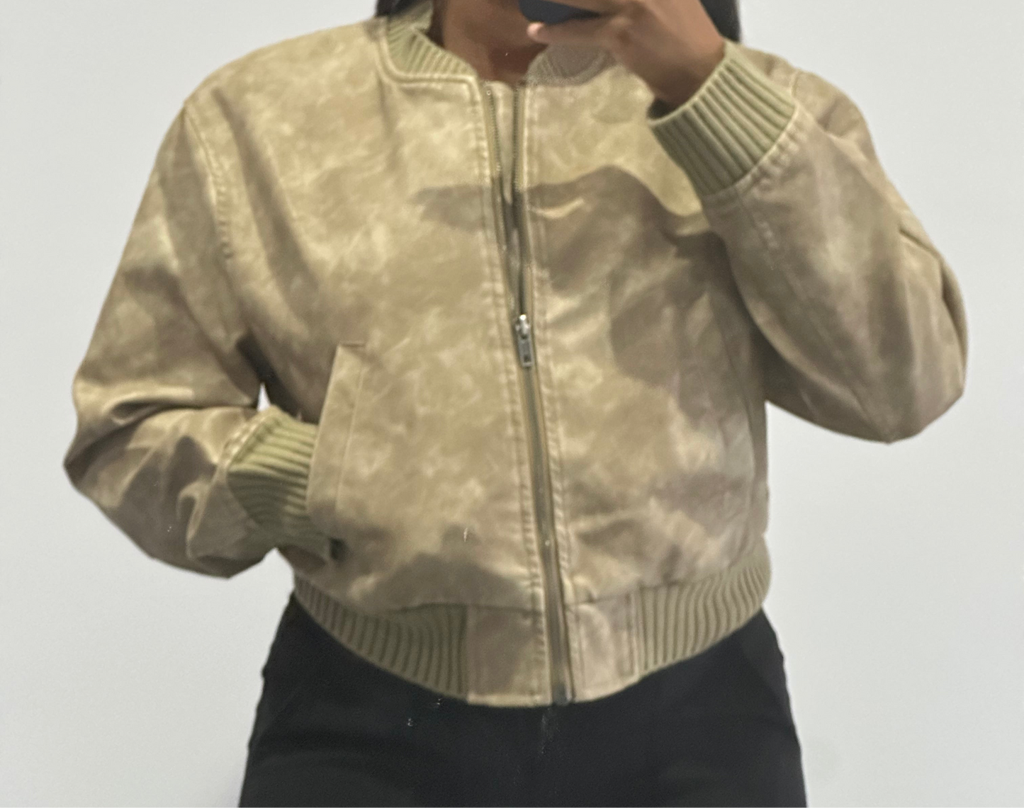 Marble Bomber Jacket