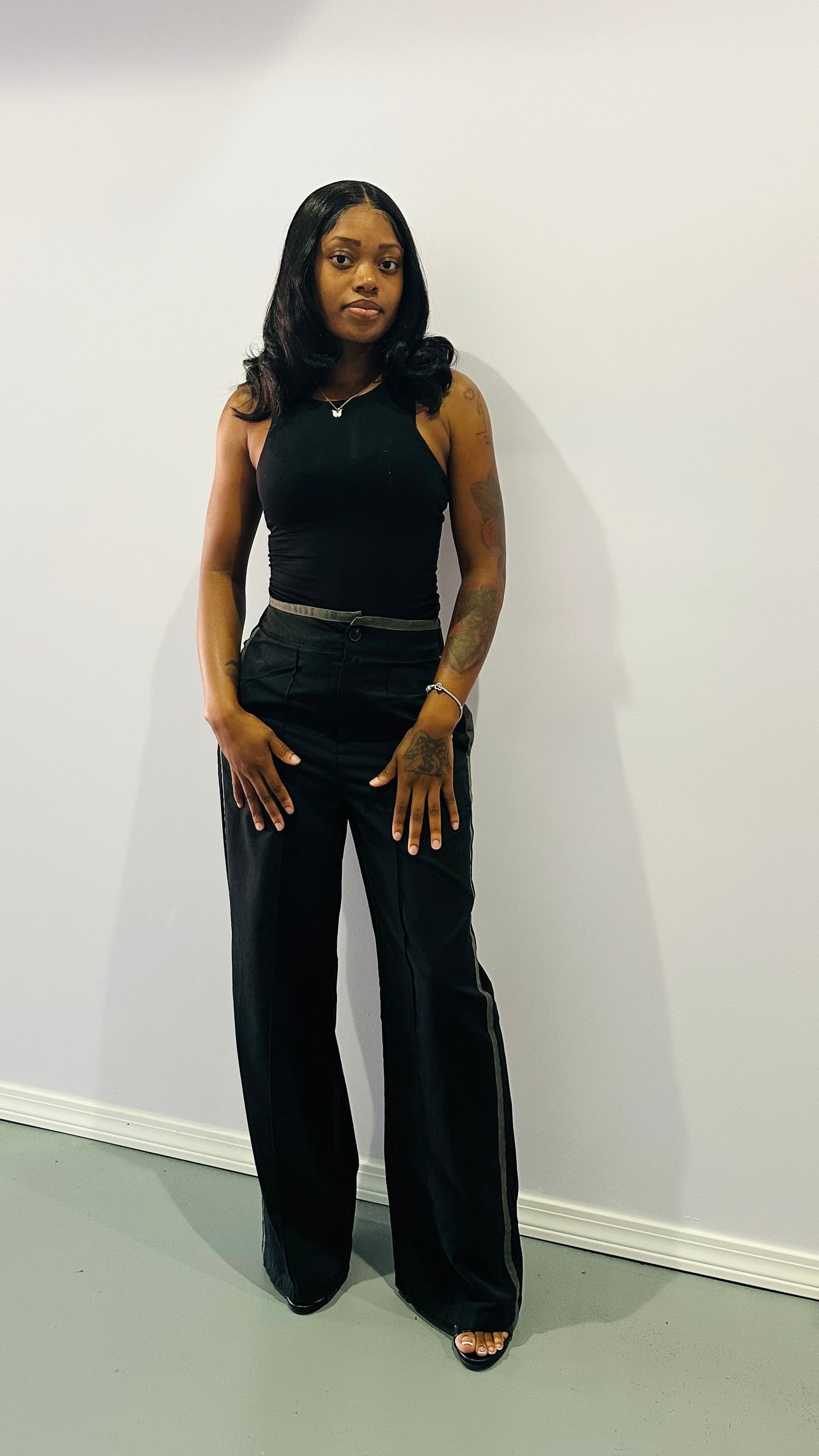 Color Block Trouser Pant