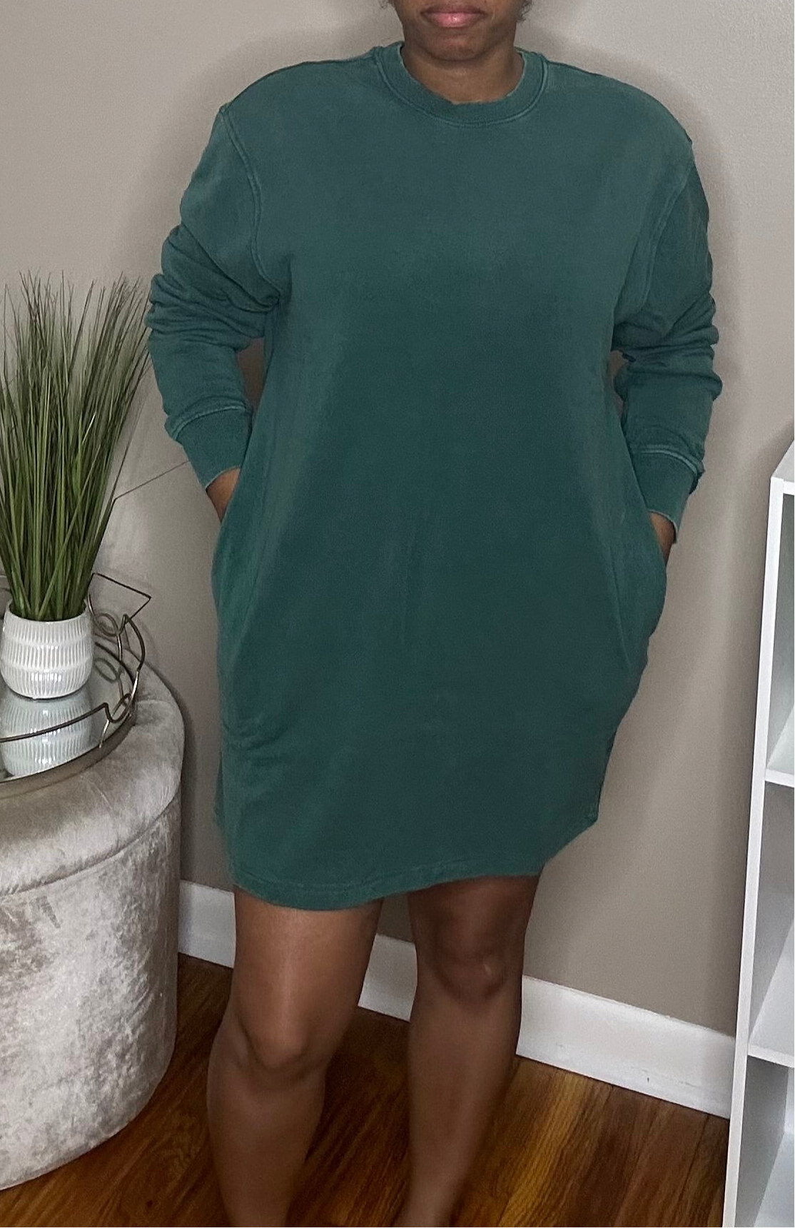 Washed Sweater Dress