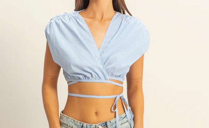 Stripped Cropped Top