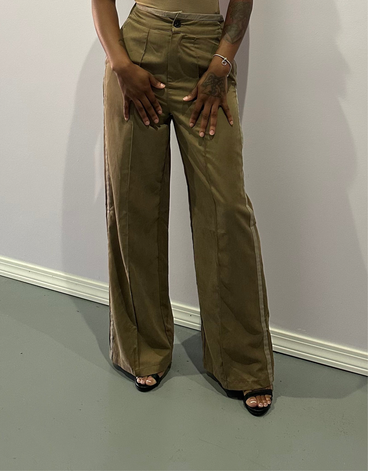 Color Block Trouser Pant