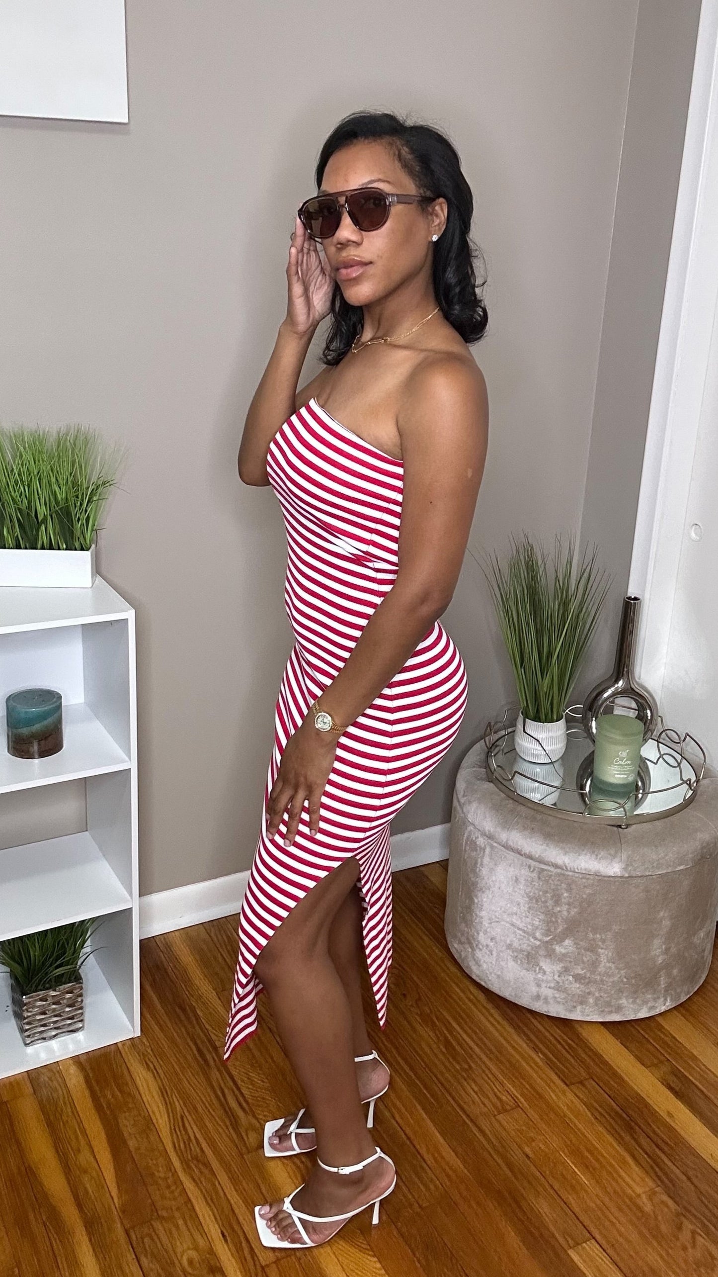 Striped Up Tube Dress