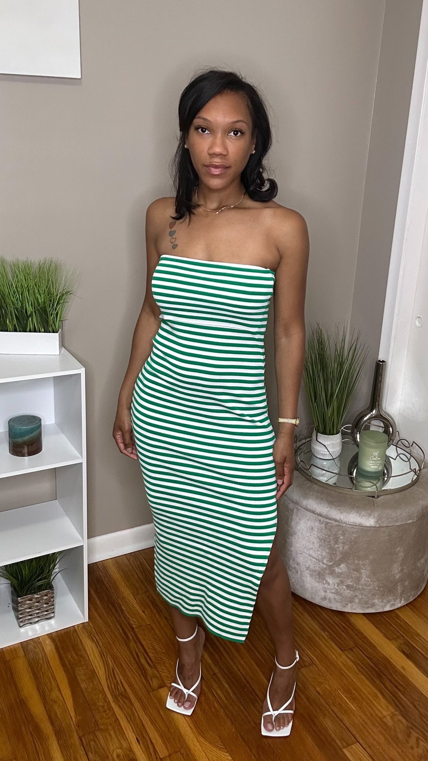 Striped Up Tube Dress