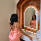 "Tie Me" Coral Pajama Set