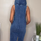 Denim hooded Overall