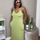 Maxi dress with pockets