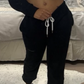 Black Crop Jogging suit