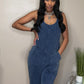 Denim hooded Overall