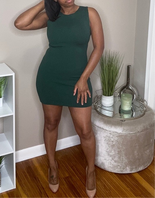 Laser Cut Body-con Dress