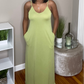 Maxi dress with pockets
