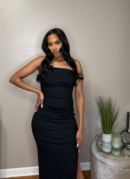 Knight Strapless Cut-Out Dress