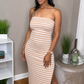 Striped Up Tube Dress