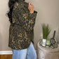 Leopard Twill Oversized Jacket