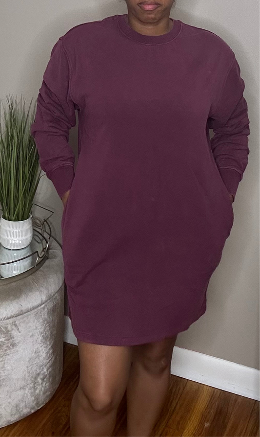 Washed Sweater Dress