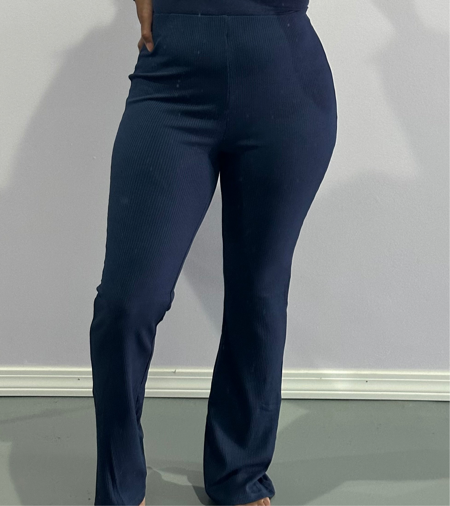 Ribbed Flare Pant