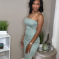 Knit Strapless Cut Out Dress