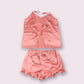 "Tie Me" Coral Pajama Set