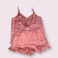 "Tie Me" Coral Pajama Set