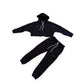 Black Crop Jogging suit